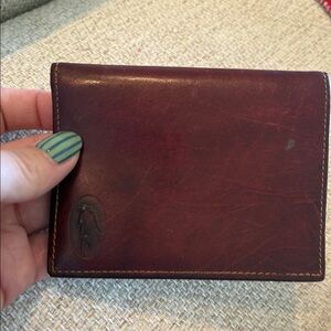 Lacoste Men's Leather Wallet in Deep Burgundy